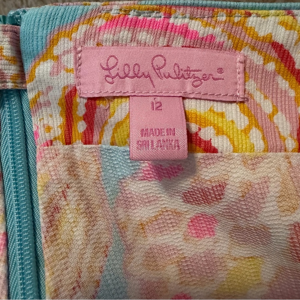 Lilly Pulitzer Pink and Yellow  Skort size 12 - Picture 3 of 6